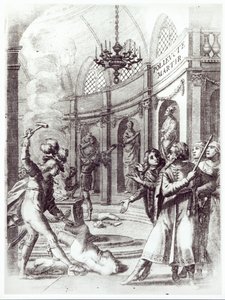 Frontispiz für Polyeucte von Pierre Corneille (1606-84) veröffentlicht 1643 von French School
