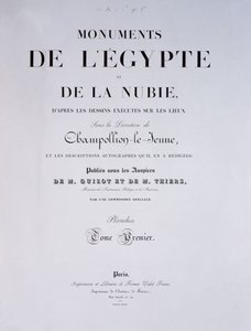 Frontispiz des 1. Bandes von Monuments de l