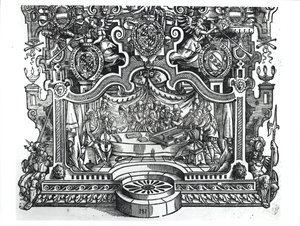 Frontispiz der Messen von Roland de Lassus (1532-94), 1589