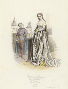 Festtagskleidung der Herrschaft von Karl V. von Frankreich von French School