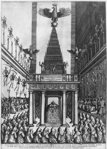 Beerdigung von Sigismund II. August, König von Polen und Großherzog von Litauen in Rom, 1572