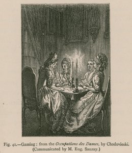 Spielen; aus den Occupations des Dames, von Chodovieski von French School