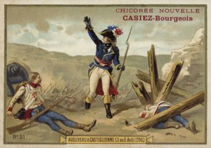 General Augereau in der Schlacht von Castiglione, Italien, Französische Revolutionskriege, 3.-5. August 1796 von French School