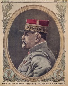General Berthelot, Chef der französischen Militärmission in Rumänien, Titelillustration aus Le Petit Journal, supplement illustre, 3. Dezember 1916