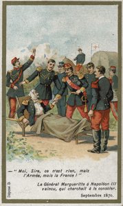 General Jean Auguste Margueritte tödlich verwundet während der Schlacht von Sedan am 2. September