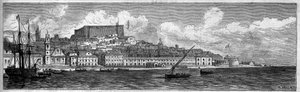 Gesamtansicht der Stadt Reggio Calabria, Italien von French School