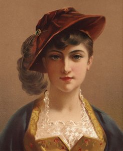 Mädchen mit roter Samtmütze