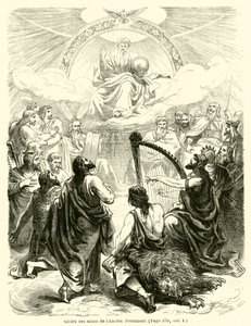 Ruhm der Heiligen des Alten Testaments (Gravur) von French School