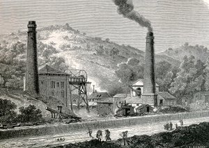 Glyn-Pit-Mine bei Pontypool, England