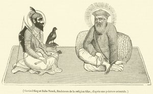 Govind Sing und Baba-Nanek, Gründer der Sikh-Religion von French School