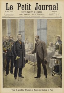 Großfürst Wladimir von Russland besucht Pariser Krankenhäuser, 1897