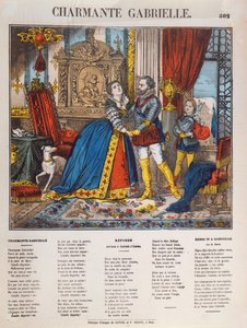 Heinrich IV. (1553-1610), König von Frankreich und seine Geliebte Gabrielle d