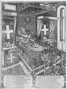 Henri IV auf seinem Sterbebett, 1610