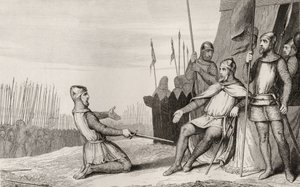 Heinrich I. (1008-60) begnadigt seinen Bruder Robert-Le-Vieux, aus 