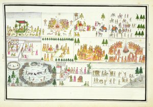 Hindu-Feste einschließlich Dasehra, Diwali und Holi aus dem Gentil-Album, veröffentlicht 1774