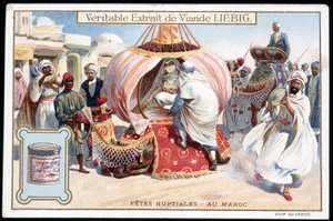 Flitterwochen in Marokko - Chromo. Liebig, um 1895 von French School