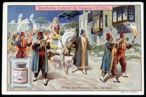 Flitterwochen in Persien - Chromolithographie. Liebig, ca. 1895 von French School