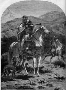 Hasenjagd in Algerien von French School