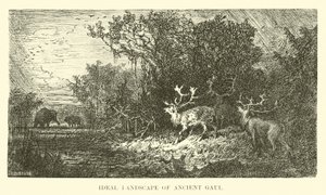 Ideale Landschaft des antiken Gallien