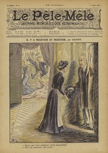 Il y a recevoir et recevoir. Illustration für Le Pele-Mele von French School