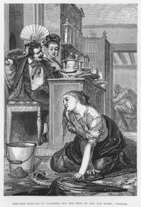 Illustration für Der Totschläger, ein realistischer Roman von Emile Zola (Gravur) von French School