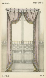 Illustration aus dem Innenarchitektur-Produktkatalog von A R & Cie, Frankreich von French School