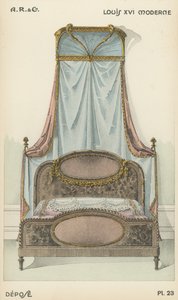 Illustration aus dem Innenarchitektur-Produktkatalog von A R & Cie, Frankreich von French School