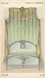 Illustration aus dem Innenarchitektur-Produktkatalog von A R & Cie, Frankreich von French School