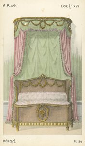 Illustration aus dem Innenarchitektur-Produktkatalog von A R & Cie, Frankreich von French School