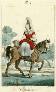 Illustration Nr. 4, Cauchoise-Kostüm von French School