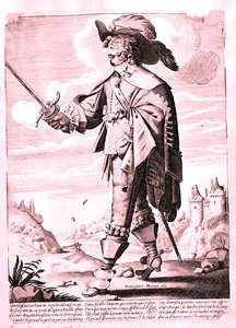 Illustration eines Soldaten unter der Herrschaft von Ludwig XIII (1601-43) von French School
