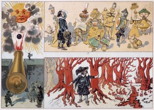 Illustration von Cyrano de Bergerac in seinem Roman „L