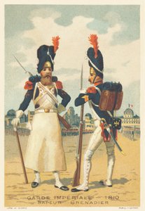 Kaiserliche Garde, Sapeur und Grenadier im Jahr 1810