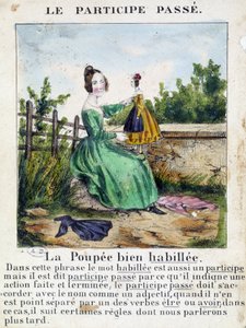 In „La grammaire en images“, Heftalbum, um 1850
