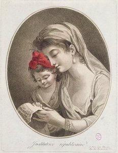 Republikanische Lehrerin. ca. 1789 von French School