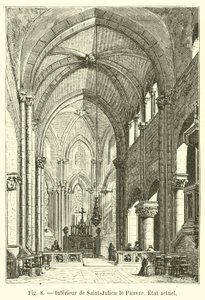 Innenansicht von Saint-Julien le Pauvre, aktueller Zustand