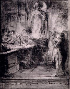 Innenansicht eines venezianischen Ladens, 1777 von French School