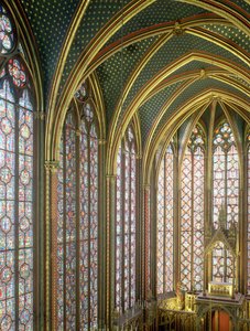 Innenraum der oberen Kapelle, Blick nach Osten, begonnen 1239-43