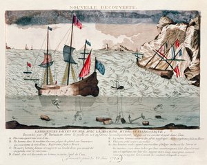 Erfindung von Sieur Freminet eines Systems zur Luftrecycling und zum Atmen unter Wasser, 1784