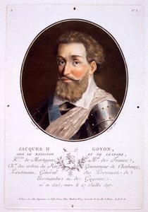Jacques II Goyon, aus Portraits des grands hommes, femmes illustres, et sujets memorables de France, veröffentlicht 1787-92