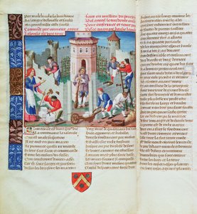 Eifersucht errichtet eine Festung, aus dem Roman de la Rose von French School