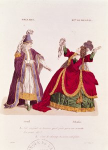 Jean-Baptiste Brizard in der Rolle von Joad und Mademoiselle Dumesnil als Athalie, Szene aus Akt V Szene 5 von 
