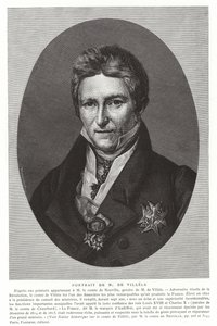 Jean-Baptiste de Villèle, französischer Staatsmann von French School