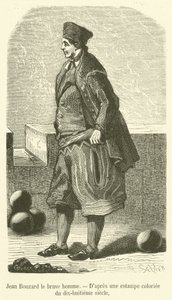 Jean Bouzard der tapfere Mann (Stich) von French School