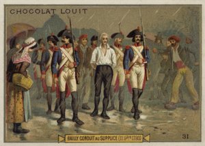 Jean Sylvain Bailly auf dem Weg zur Guillotine, Französische Revolution, 11. November 1793