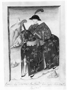 Jean de Dunois, der Bastard von Orléans (Lithografie) von French School