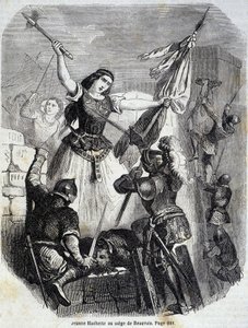 Jeanne Hachette in Beauvais im Jahr 1472 - in „Histoire de France“ von L.-P. Anquetil