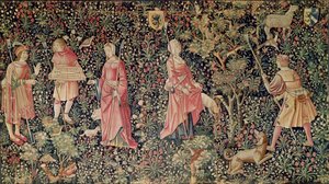 Jeu de Marelle et Cueillette de Fruits, Loire Werkstatt, 1510 von French School