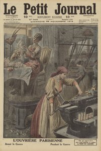 Arbeiten von Pariser Arbeiterinnen vor und während des Ersten Weltkriegs von French School