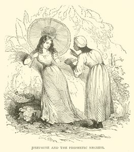 Josephine und die prophetische schwarze Frau (Gravur) von French School